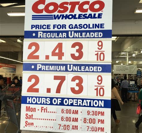 Current Costco Gas Prices (April 8, 2016 - South San Francisco Airport ...