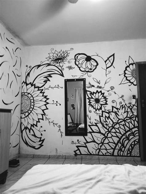 Cool Wall Painting Ideas, Wall Drawing Ideas, Wall Drawings, Wall ...