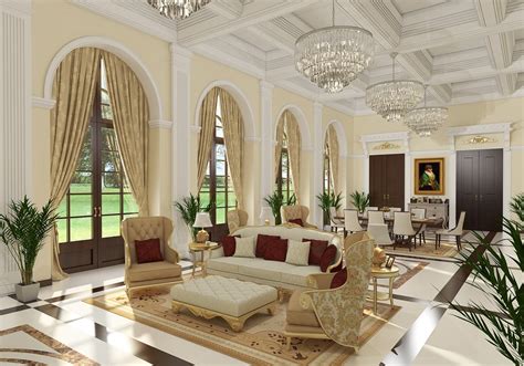 Free 3D Models - LIVING ROOM - Classic Living Room - by Ahmed taha