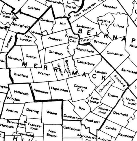 Old maps of Merrimack County, NH