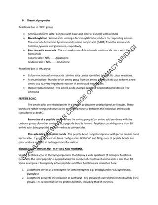 Proteins and amino Acids | PDF