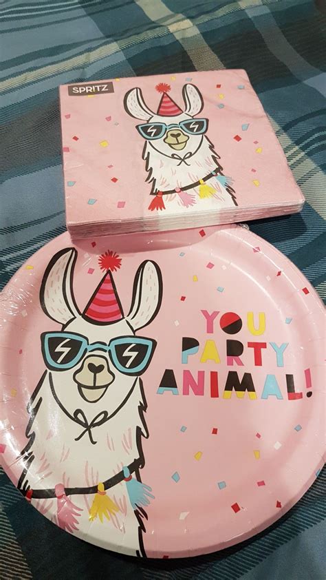 Party Dishes for Llama Lovers bought at Target :)