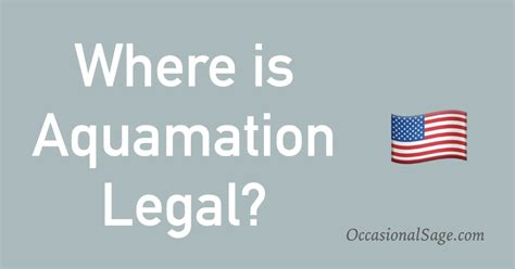 Where is Aquamation Legal and Available in the United States? - Occasional Sage