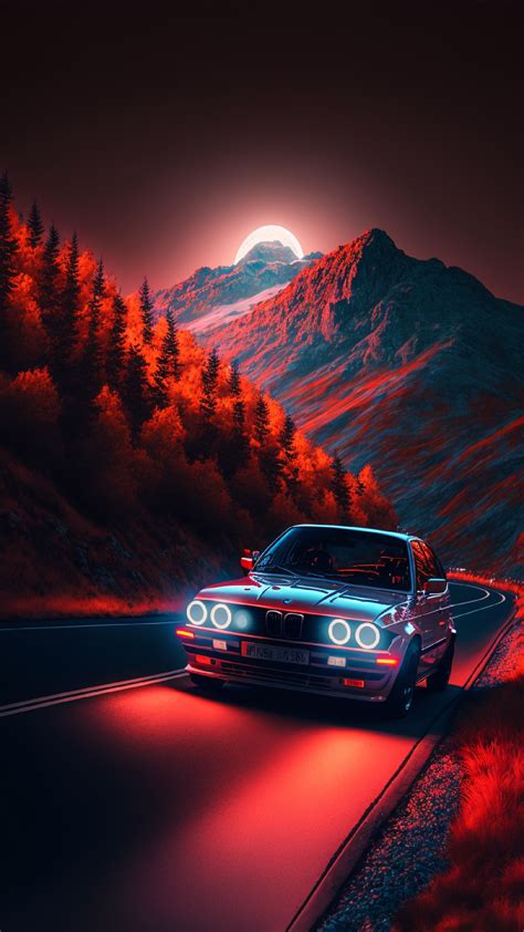 Wallzio - 4K Mobile wallpapers - Red Car Concept art