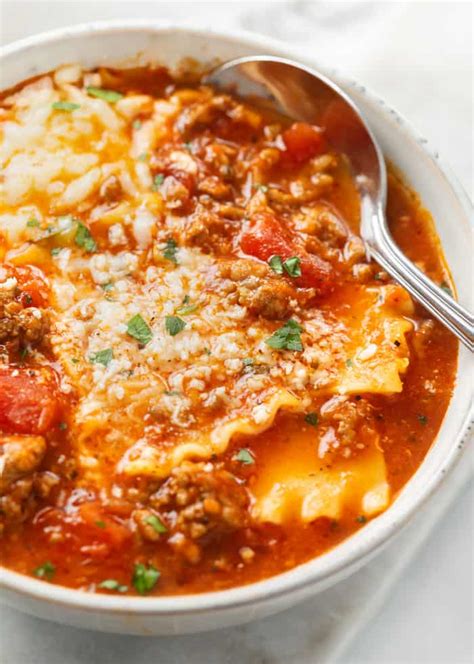 Lasagna Soup - The Cozy Cook