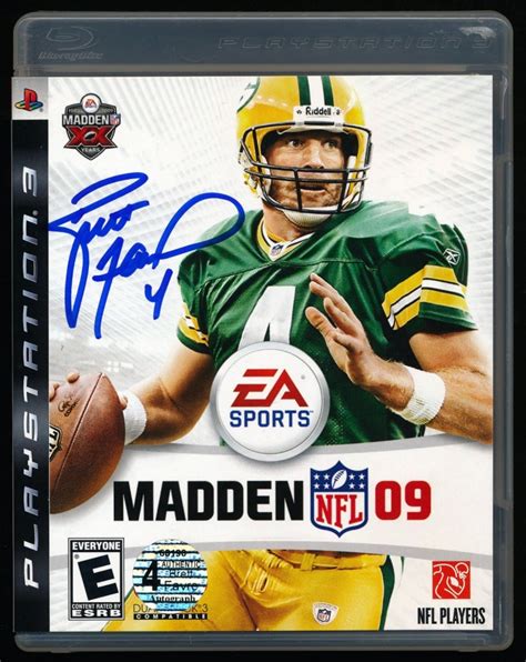 Brett Favre Signed "Madden NFL 09" Play Station 3 Game (Favre COA ...