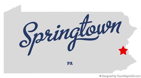 Map of Springtown, PA, Pennsylvania