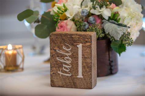 Looking for simple and rustic table numbers for your wedding? We have ...