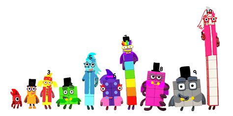 Numberblocks 1-10 Halloween Outfits by alexiscurry on DeviantArt