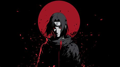 1600x900 Resolution Sad Itachi Uchiha Minimalist HD Naruto 1600x900 Resolution Wallpaper ...