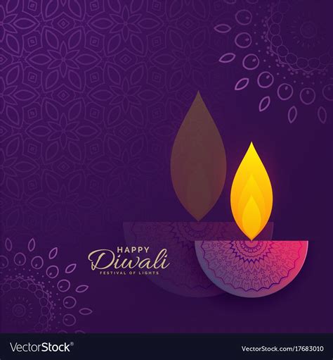 diwali greeting card design with creative diya and ornament decoration. Download a Free Preview ...