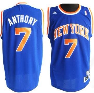 New York Knicks #7 Carmelo Anthony Revolution 30 Swingman Green Jersey ...