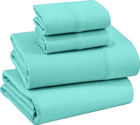 Amazon.com: RUVANTI Flannel Sheets King Size - 100% Cotton Brushed Flannel Bed Sheet Sets - Deep ...