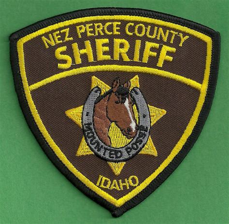 Nez Perce County Sheriff Idaho Mounted Posse Police Patch | Police patches, Nez perce, County ...