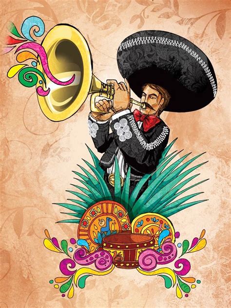 STYLE Viva México | Mariachis | Obras de arte mexicano, Pinturas mexicanas, Dibujos