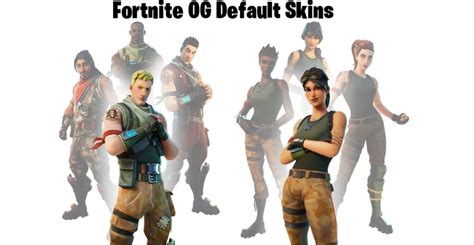 OG Default Fortnite Skins In Today's Item Shop - Royale Originals & Battle Classics Set ...