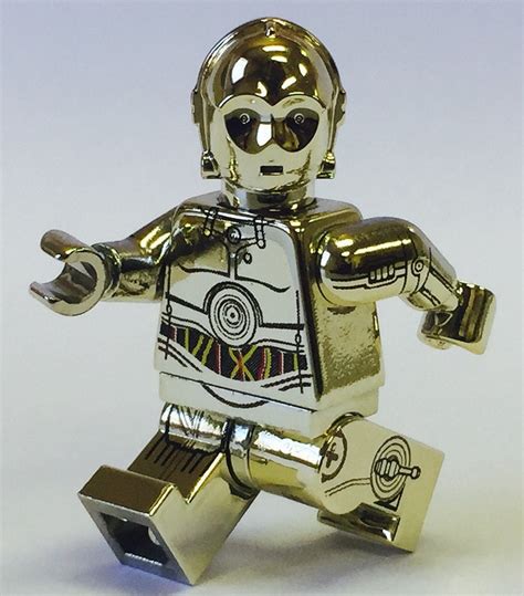 Custom Lego Star Wars Minifigure Chrome Gold C-3PO C3PO Droid