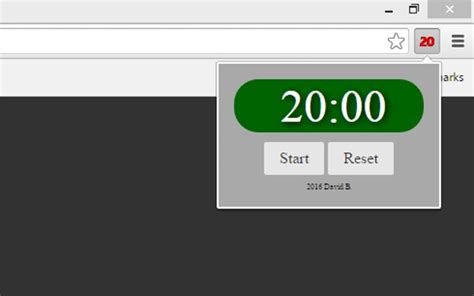 20 Minute Timer - Chrome Web Store