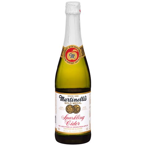 Martinelli's Gold Medal® Choice Grade Sparkling Apple Juice 750 mL Glass Bottle