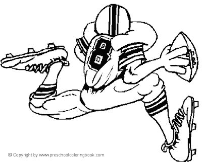 transmissionpress: Football Player of Sports Coloring Pages
