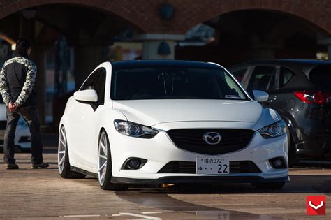 Mazda6 Gets Custom Vossen Wheels and Carbon Fiber Trim - autoevolution