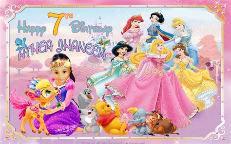 Princess Birthday Tarpaulin Background