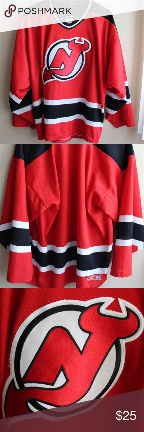 NEW JERSEY DEVILS Men's Hockey Jersey Size Large | New jersey devils ...