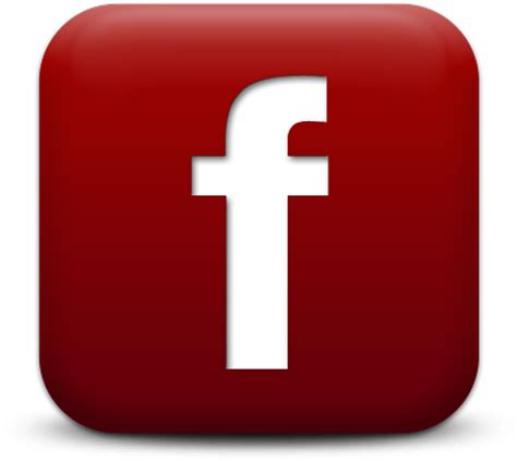 Facebook Logo Red Transparent Fb Icon White Png Clipart | Images and Photos finder