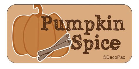 Pumpkin Spice Label | DecoPac