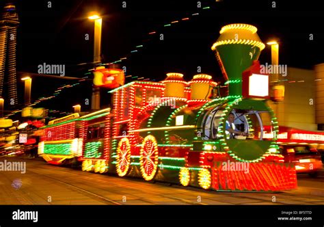 Train Tram at Blackpool Illuminations Stock Photo: 26559469 - Alamy