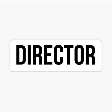 "Director" Sticker for Sale by FilmInquiry | Redbubble