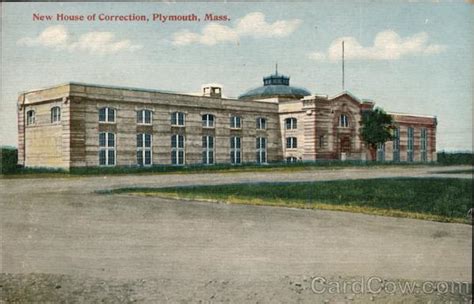 New House of Correction Plymouth, MA Postcard