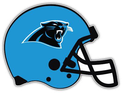 Carolina Panthers Blue Helmet NFL Sport Car Bumper Sticker Decal "SIZES ...