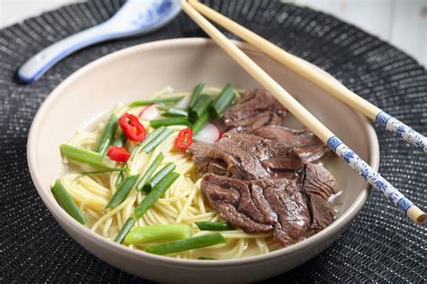 Chinese Beef Shank Noodle Soup Stock Photo - Image of chinese, food: 189340506