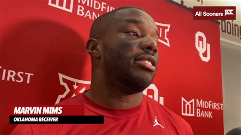 WATCH: Oklahoma WR Marvin Mims Kansas Postgame - Sports Illustrated ...