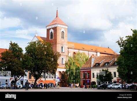 Cathedral Basilica of apostles St. Peter and St. Paul. Kaunas, Kaunas County, Lithuania, Baltic ...