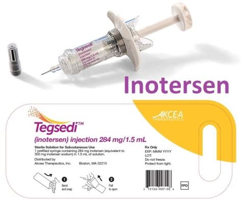 Inotersen (Tegsedi) - Uses, Dose, Side effects, MOA, Brands