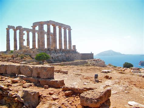 Temple of Poseidon, Cape Sounion, Greece | Poseidon, Fantasy adventure, Nymph