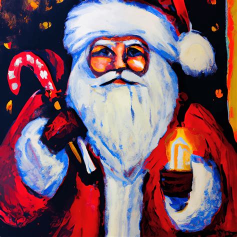 Santa Claus Painting · Creative Fabrica