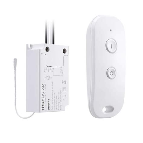 TORCHSTAR Wireless Remote Light Switch Kit (Switch and Receiver) for ...