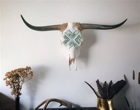 Cow Skull/Wedding Decor/Rustic Wedding/Bohemian Wedding/Wall Art/Mosaic/Rustic Decor/barn ...