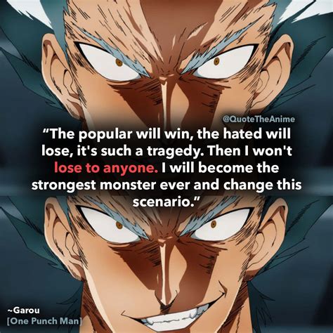 7+ Powerful Garou Quotes - One Punch Man (HQ Images) | QTA | One punch ...