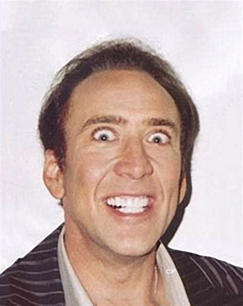 Crazy Nicolas Cage Big Photo Blank Template - Imgflip