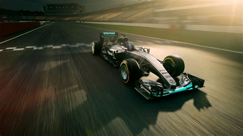 Mercedes F1 in Race track 4K Wallpaper | HD Car Wallpapers | ID #11537