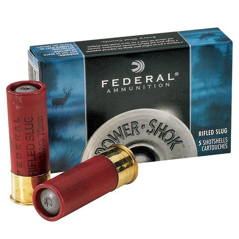 Bullseye North | Federal Power Shok Rifled Shotgun Slugs 12 Gauge 2-3/4 ...