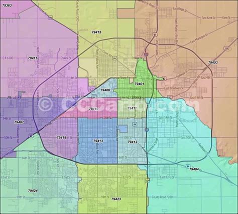 Lubbock Zip Code Map – Map Of The Usa With State Names