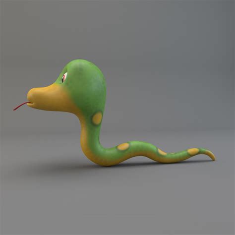 3D model snake cartoon - TurboSquid 1214241