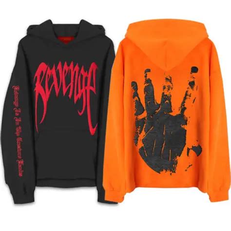 Revenge XXXTentacion Kill MENS Sweat Hoodie Sweatshirt Orange Black-in Hoodies & Sweatshirts ...