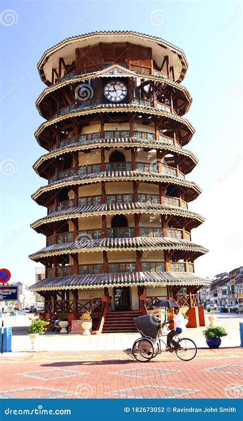 Teluk Intan Leaning Tower editorial photography. Image of district - 182673052