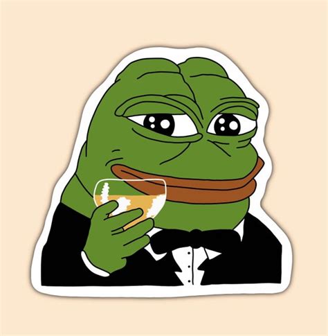 Pepe Frog Sticker Peepo Pepe the Frog Twitch Emote - Etsy Finland